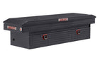 WEATHER GUARD Saddle Box, Aluminum, Full Standard, Gunmetal Gray, 11.0 cu ft (127-6-04)