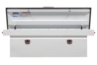 WEATHER GUARD Saddle Box, Steel, Full Deep, White, 15.0 cu ft (128-3-04)