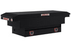 WEATHER GUARD Saddle Box, Aluminum, Mid-Size Low Profile, Gloss Black, 8.0 cu ft (131-5-04)