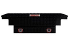 WEATHER GUARD Saddle Box, Aluminum, Mid-Size Low Profile, Gloss Black, 8.0 cu ft (131-5-04)