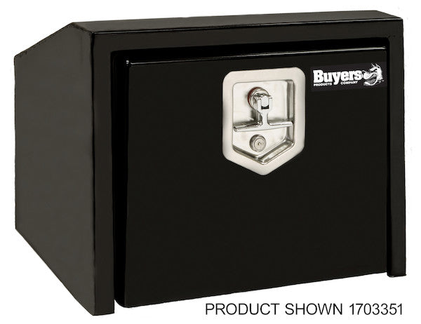 Buyers Products Black Steel Underbody Truck Tool Box with Slanted Back Series (Buyers Products image)