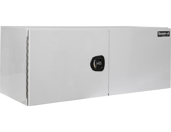 Buyers Products White Smooth Aluminum Underbody Truck Tool Box with Barn Door Series (Buyers Products image)