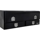 Buyers Products Gloss Black Diamond Tread Aluminum Pick-Up Truck Contractor With Lower Drawers Topsider Truck Tool Box Series (Buyers Products image)