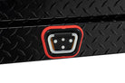 WEATHER GUARD 56in Lo-Side Box, Aluminum, Gloss Black, 4.0 cu ft (174-5-04)