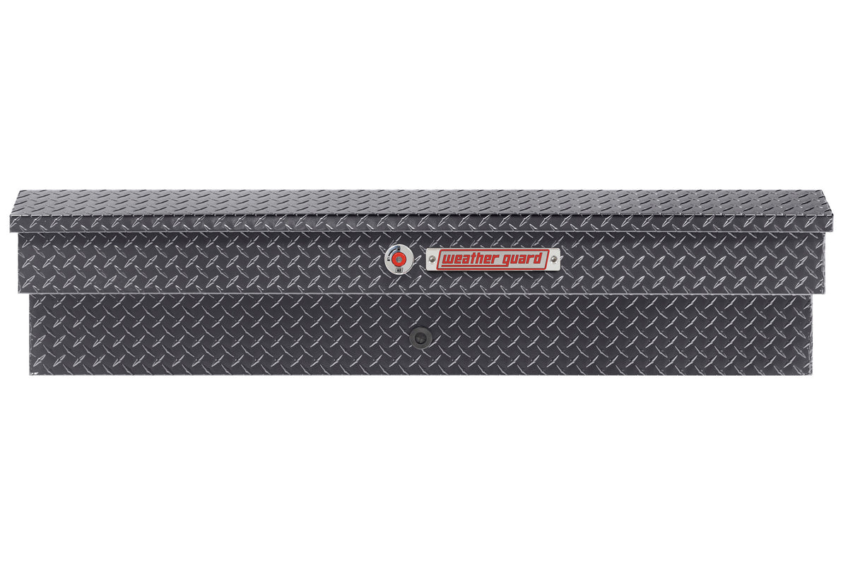 WEATHER GUARD 56in Lo-Side Box, Aluminum, Gunmetal Gray, 4.0 cu ft (174-6-04)