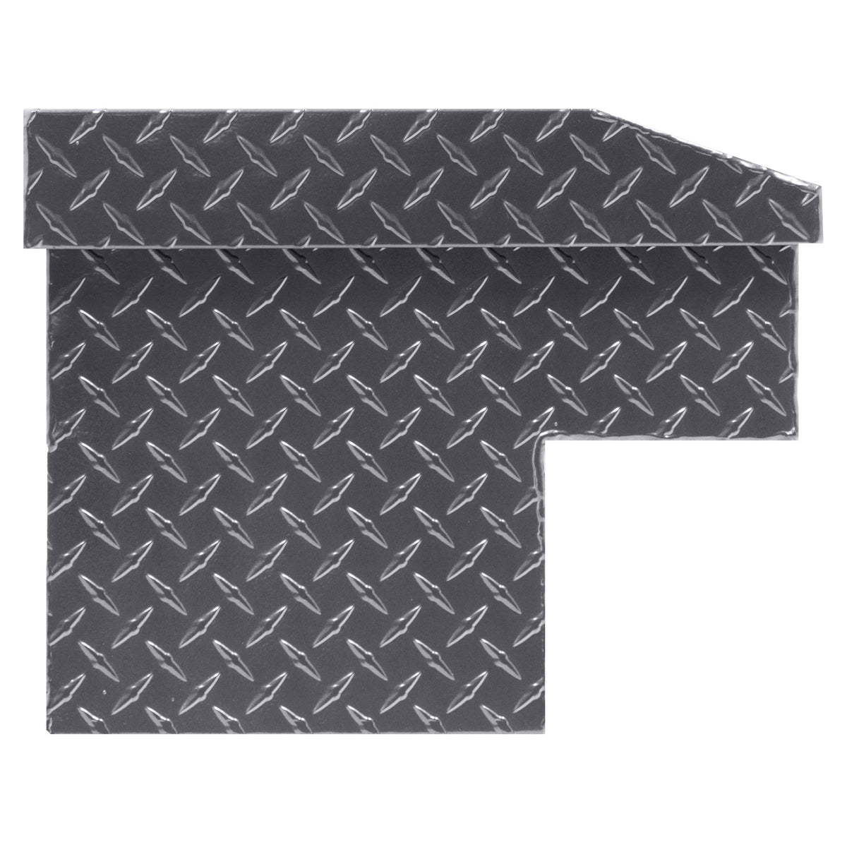 WEATHER GUARD 56in Lo-Side Box, Aluminum, Gunmetal Gray, 4.0 cu ft (174-6-04)