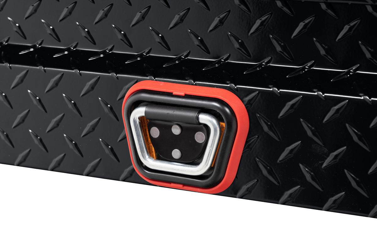 WEATHER GUARD 41in Lo-Side Box, Aluminum, Gloss Black, 3.0 cu ft (184-5-04)