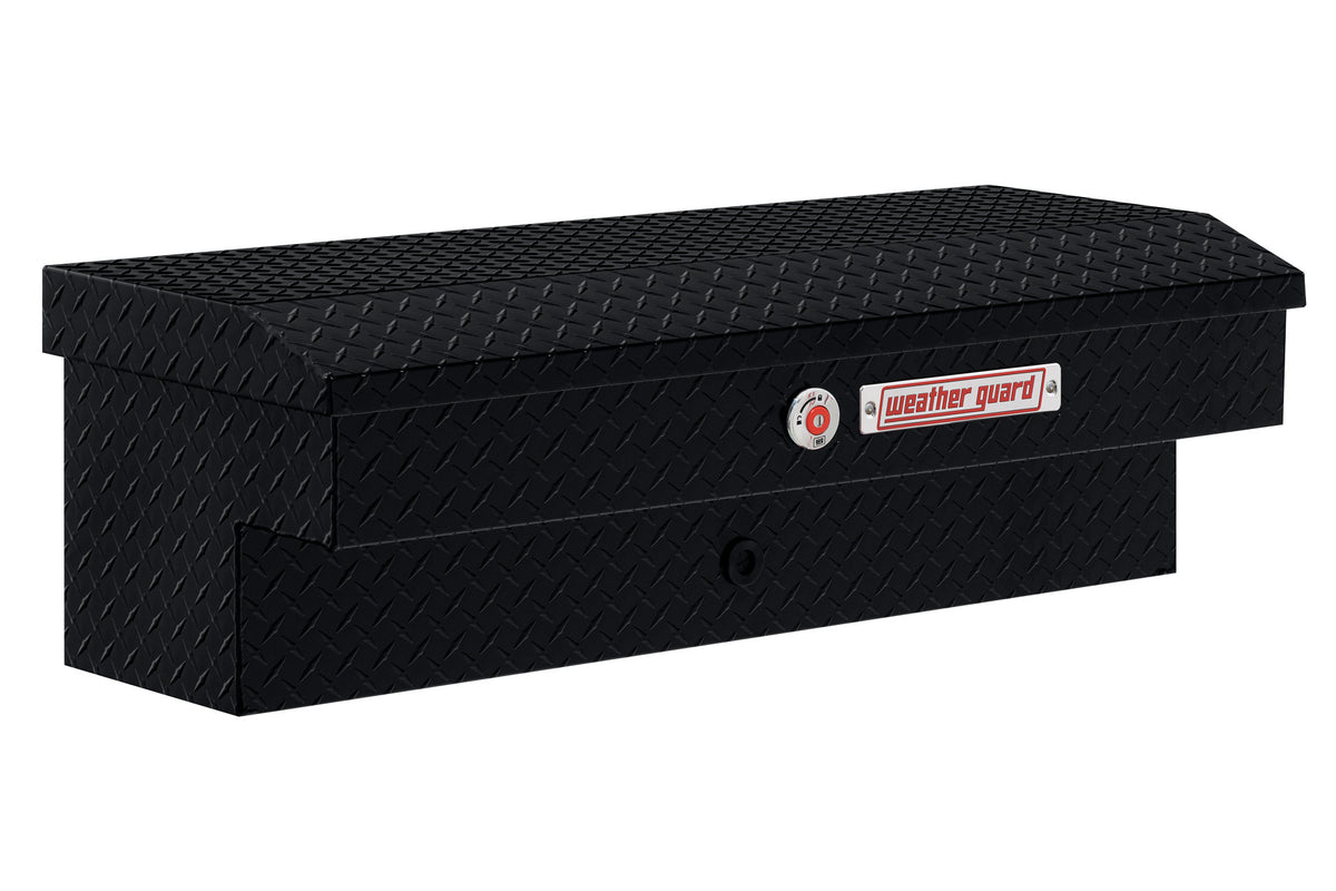 WEATHER GUARD 41in Lo-Side Box, Aluminum, Gloss Black, 3.0 cu ft (184-5-04)