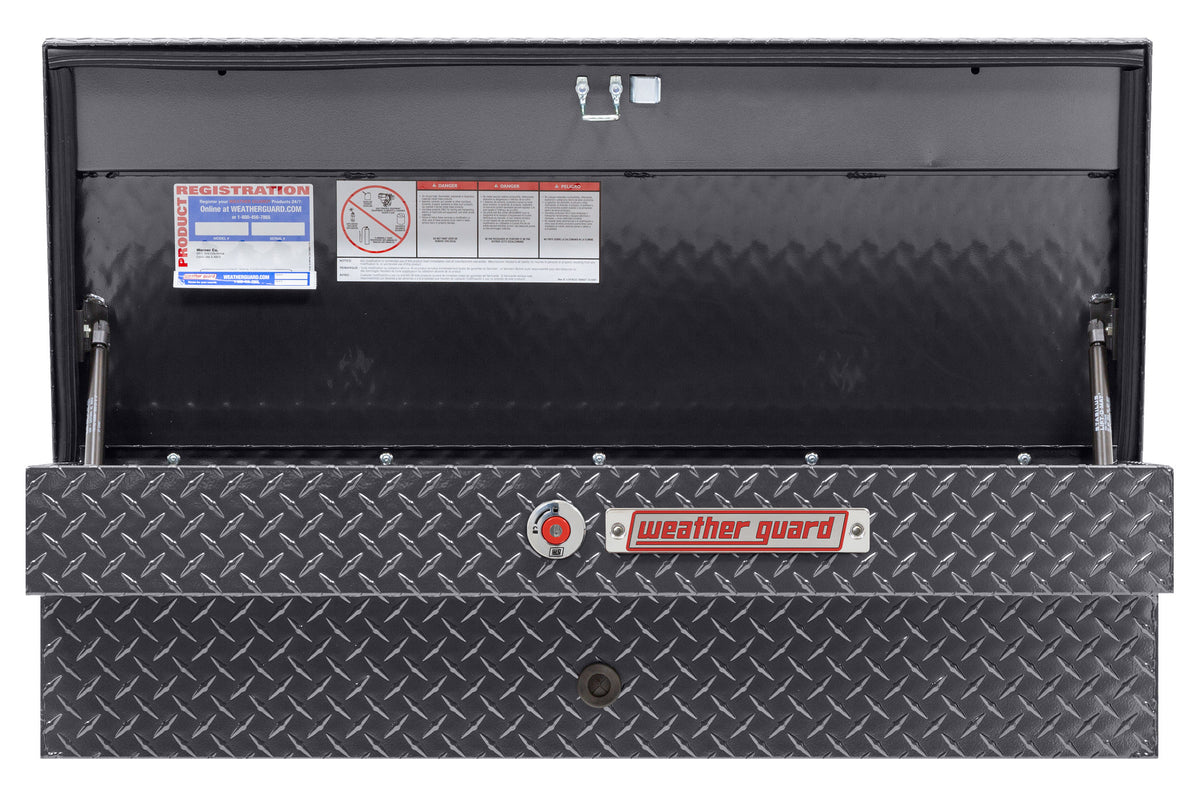 WEATHER GUARD 41in Lo-Side Box, Aluminum, Gunmetal Gray, 3.0 cu ft (184-6-04)