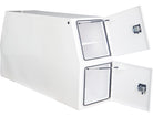 Buyers Products Gloss White Steel Backpack Truck Tool Box Series with Flat Floor and Compression Latches (Buyers Products image)