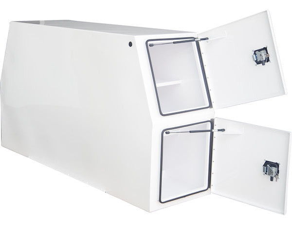 Buyers Products Gloss White Steel Backpack Truck Tool Box Series with Flat Floor and Compression Latches (Buyers Products image)