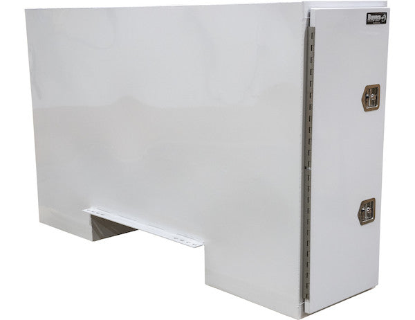 Buyers Products Gloss White Steel Straight Side Backpack Truck Tool Box Series with Offset Floor (Buyers Products image)