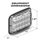 Feniex Brake-Tail-Turn Lux 6X4 equipment dimensions