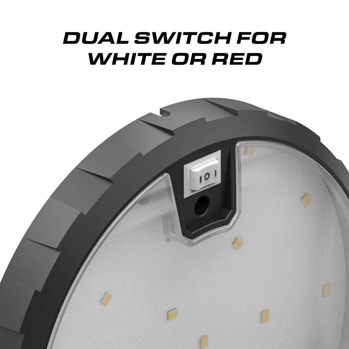 Feniex 6" Compartment Light dual switch for white or red