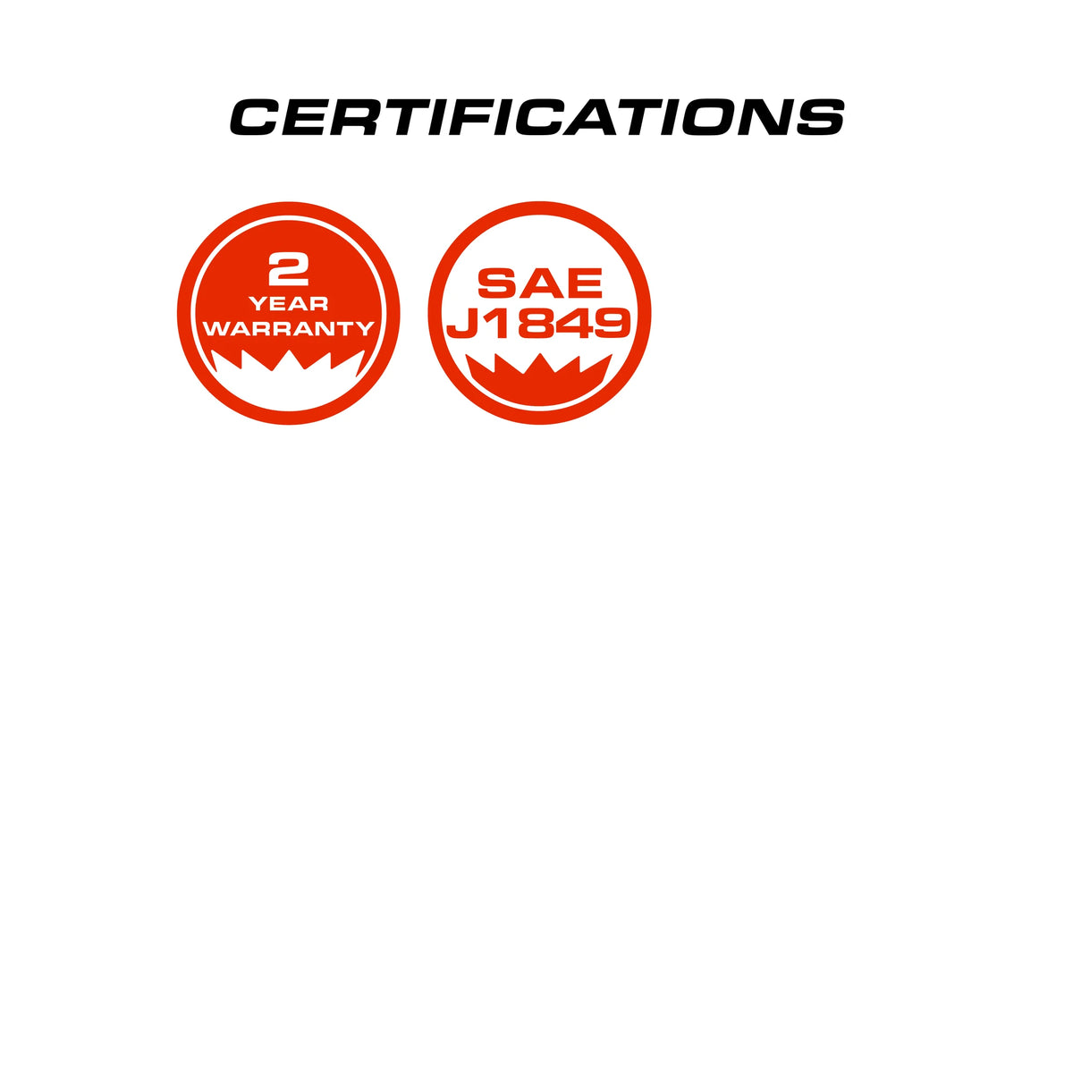 Feniex Cyclops 100W Speaker certifications