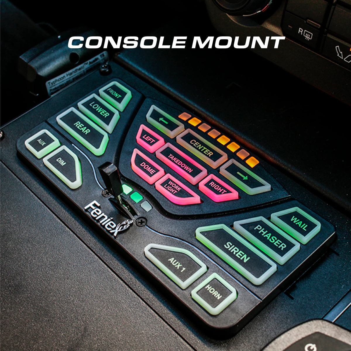 Feniex 4200 DL Controller console mount