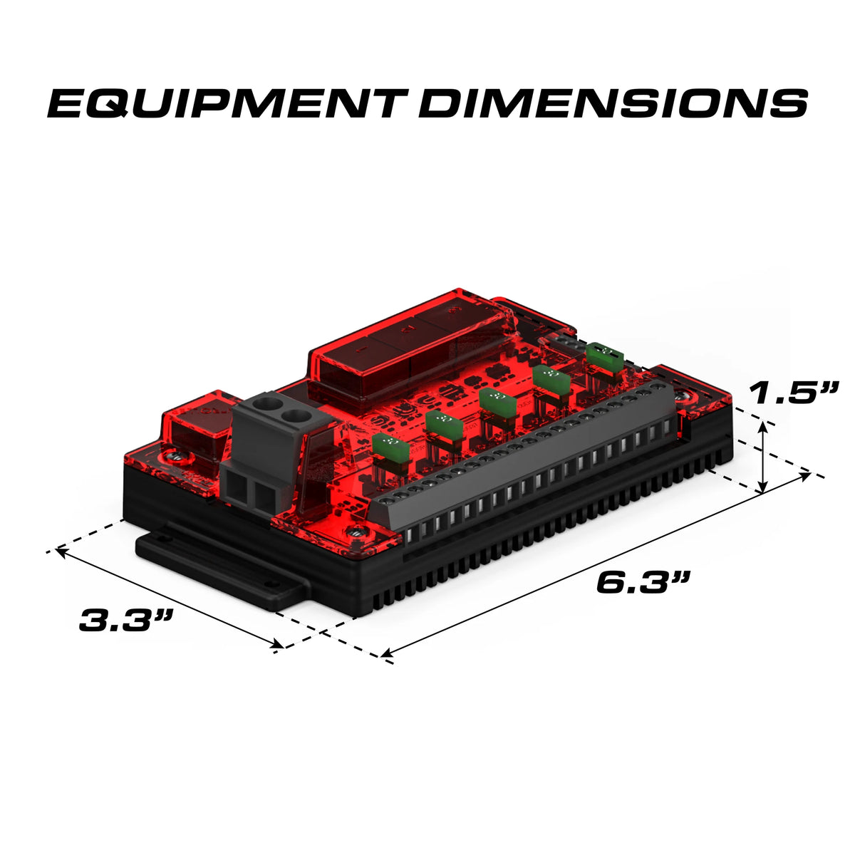 Feniex 4200 DL relay equipment dimensions