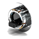 Feniex 2" Round Marker amber with chrome bezel