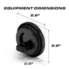 Feniex 2" Round Marker equipment dimensions