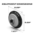 Feniex 4" Round STTR equipment dimensions