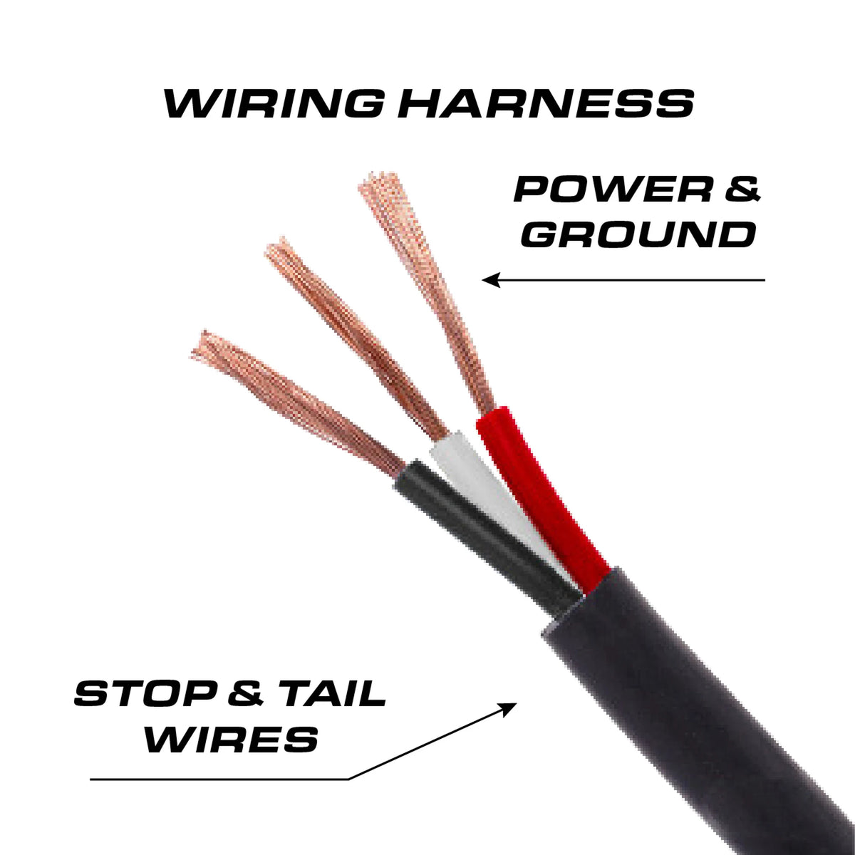 Feniex 4" Round STTR wiring harness