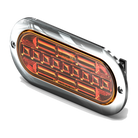 Feniex 6" Oval STTR amber with chrome bezel
