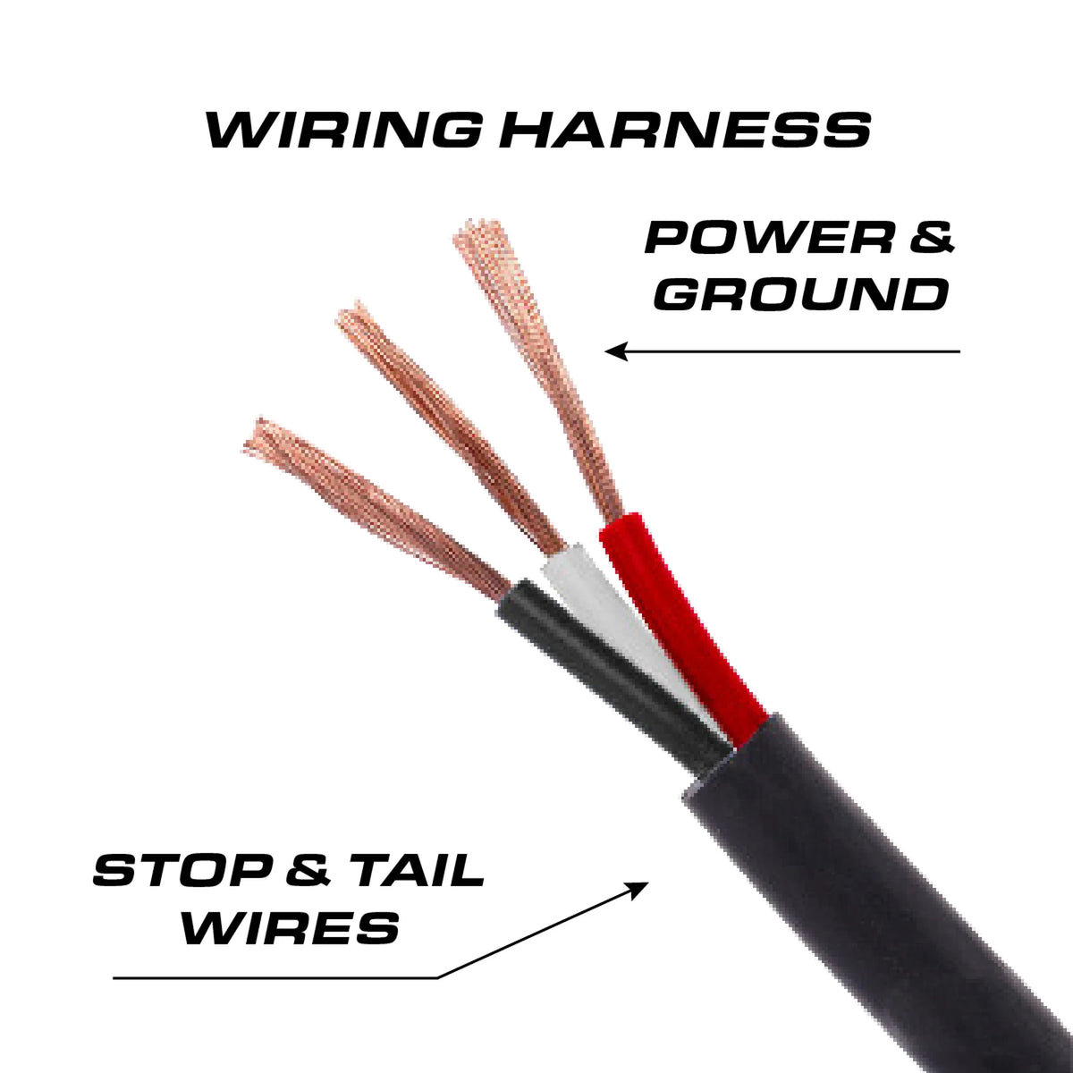 Feniex 6" Oval STTR wiring harness