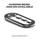 Feniex 6" Oval STTR chrome bezel add-on (sold separately)