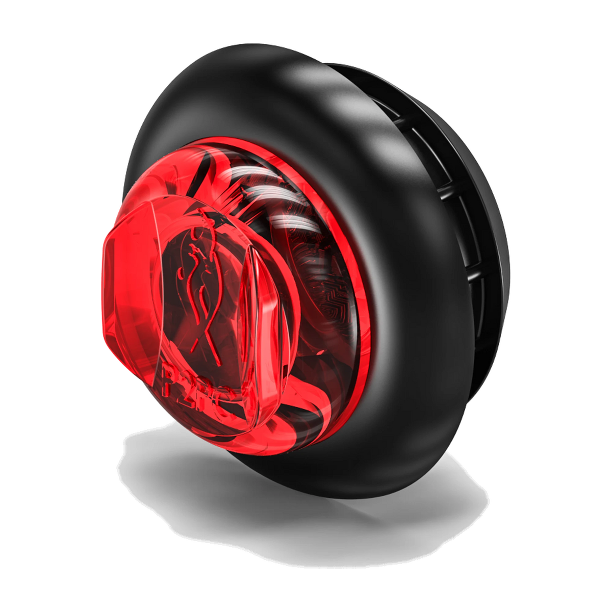 Feniex 1" Round Marker lit red