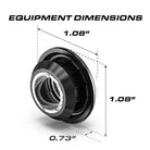 Feniex 1" Round Marker equipment dimensions