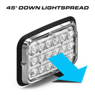 Feniex Down Lux 6x4 45-degree downward light spread