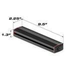 Feniex Fusion 200 dimensions 9.5 x 2.25 x 1.3 in