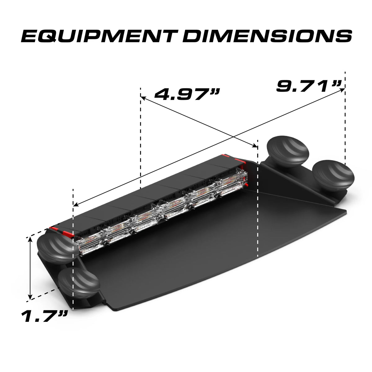 Feniex Fusion 2X equipment dimensions