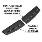 Feniex Fusion Interior 50+ vehicle specific brackets, flash-back shield