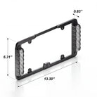 Feniex Fusion License Plate Mount dimensions