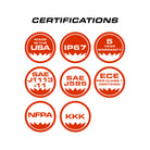 Feniex Fusion-S certifications