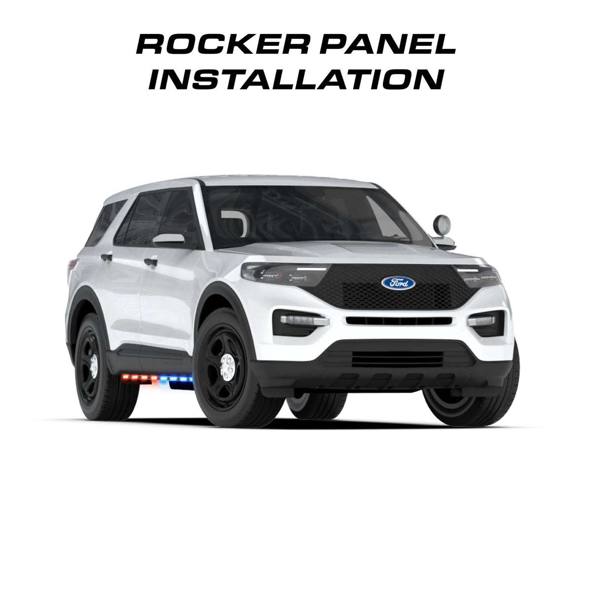 Feniex Fusion Rocker rocker panel installation, front