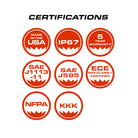 Feniex Fusion-S certifications