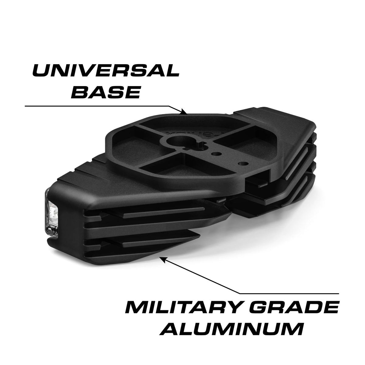 Feniex Fusion Under Mirror universal base, military grade aluminum