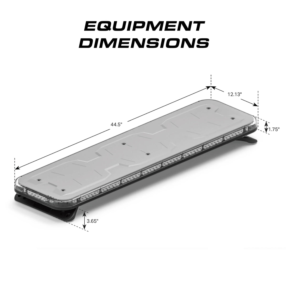 Feniex Fusion 44" lightbar equipment dimensions