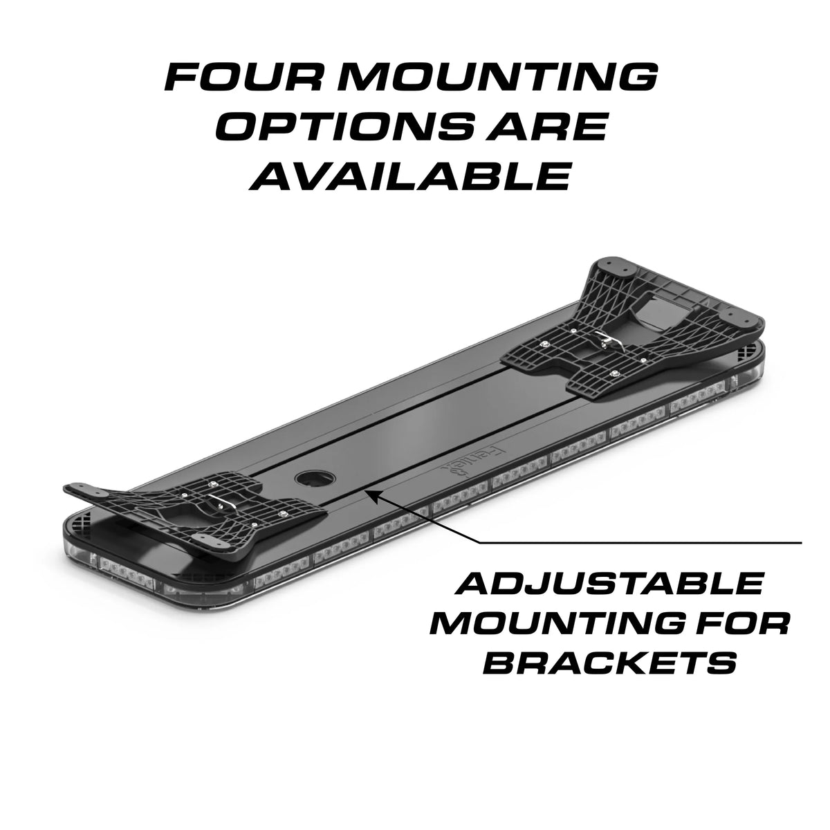 Feniex Fusion lightbar adjustable mounting brackets