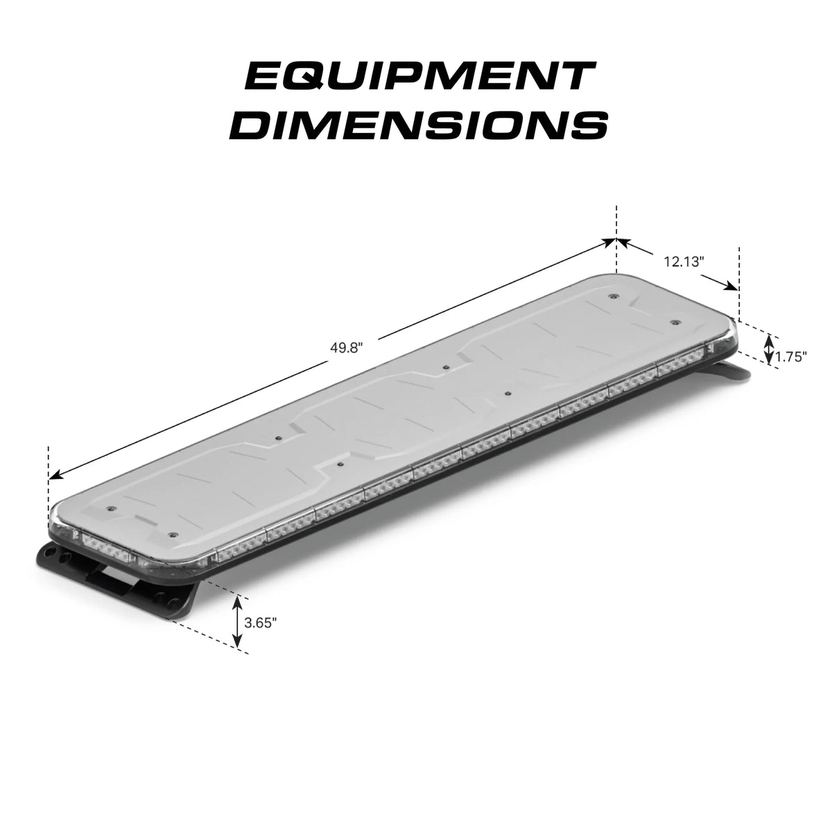 Feniex Fusion 49" lightbar equipment dimensions