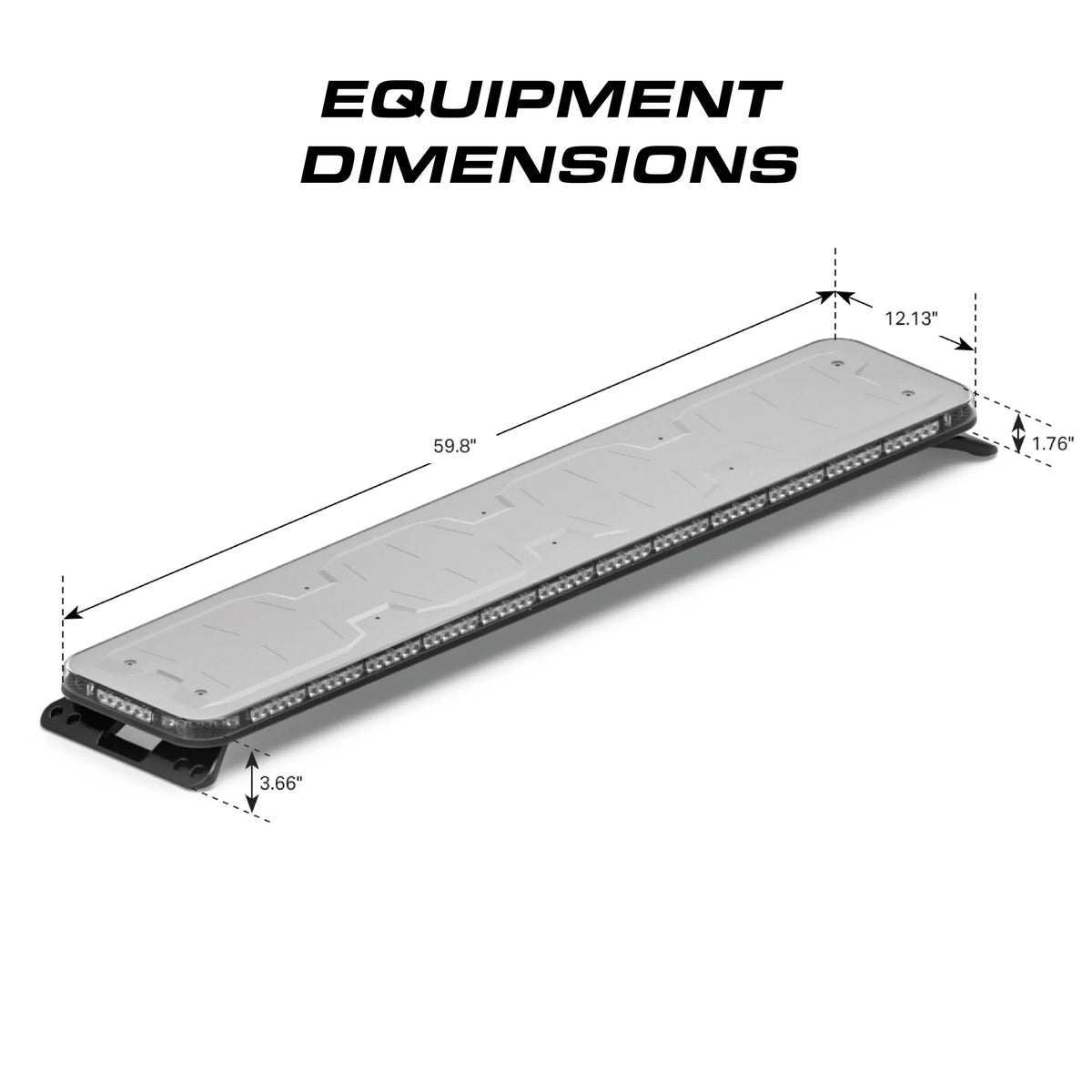 Feniex Fusion 60" lightbar equipment dimensions