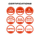 Feniex Fusion Mini lightbar certifications