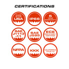 Feniex Fusion lightbar certifications