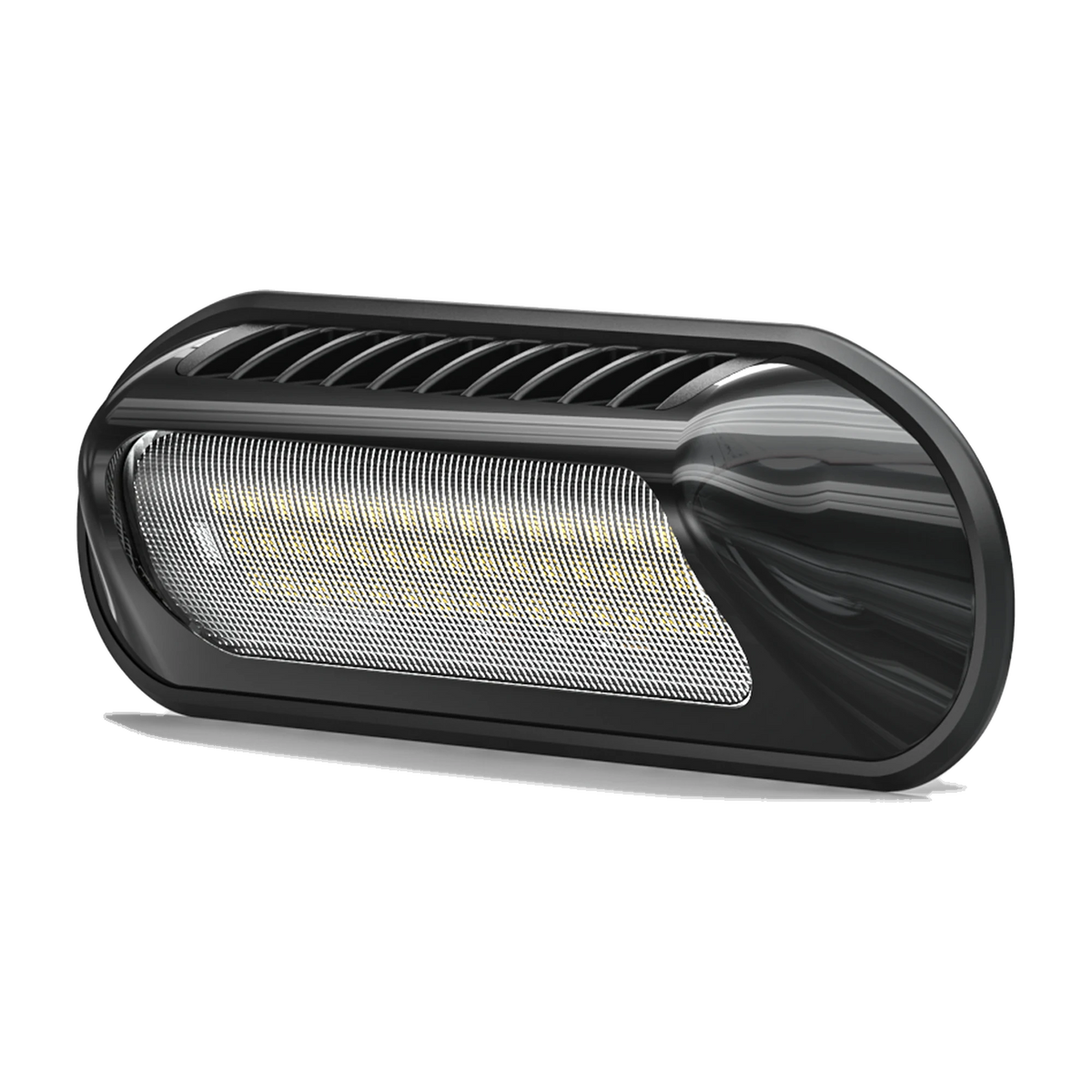Feniex Perimeter Flood Light lit, front view