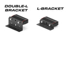 Feniex Q 100 Stick mounting: double-L and L-bracket