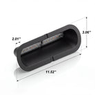Feniex Q 2X Shroud dimensions: 11.52 x 3.06 x 2.01 inches