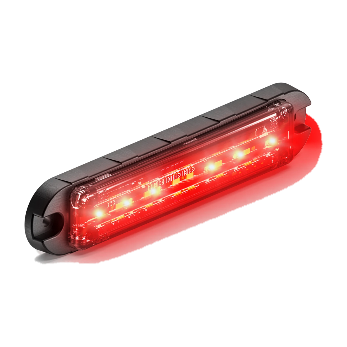 Feniex Q Flat Surface Mount lit red