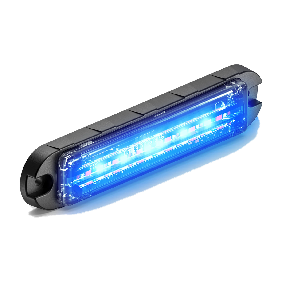 Feniex Q Flat Surface Mount lit blue